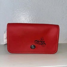 Coach X Disney F59374 Mickey Mouse Penny Crossbody Bag BRIGHT RED New w/Tags!