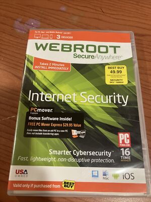 Webroot Software SecureAnywhere Internet Security Plus 2013 for PC, Mac (3...