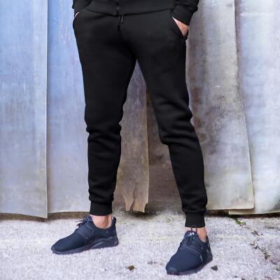 Enzo Mens Slim Joggers Fleece Cuffed Jogging Bottoms Track Sweatpants  Trousers | eBay