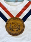 Toddler Baby Infant White T-shirt Top 24 months 2 years 2T Babystyle w/ medal — photo 2