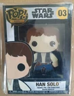 FUNKO BOX POP POP FIGURE! ENAMEL PIN PIN'S BADGE STAR WARS HAN SOLO