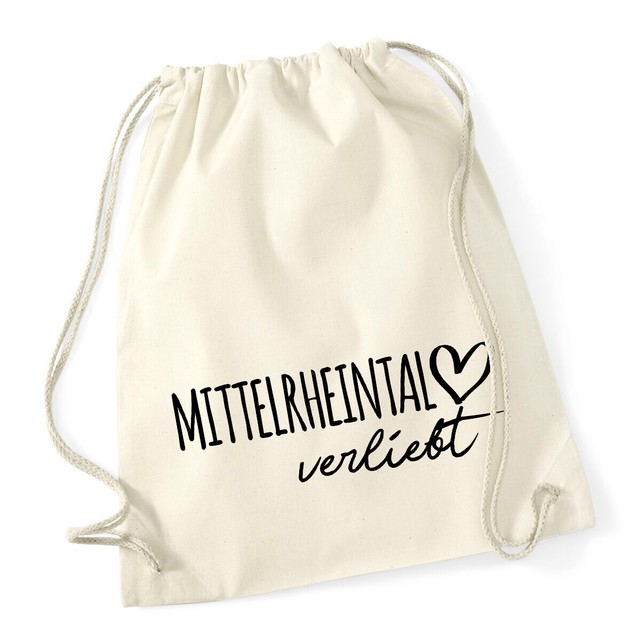 Mittelrheintal verliebt Turnbeutel Rucksack Geschenk Idee Geburtstag Souvenir Sp Mittelrheintal verliebt Turnbeutel Rucksack Geschenk Idee Geburtstag Souvenir Sp
