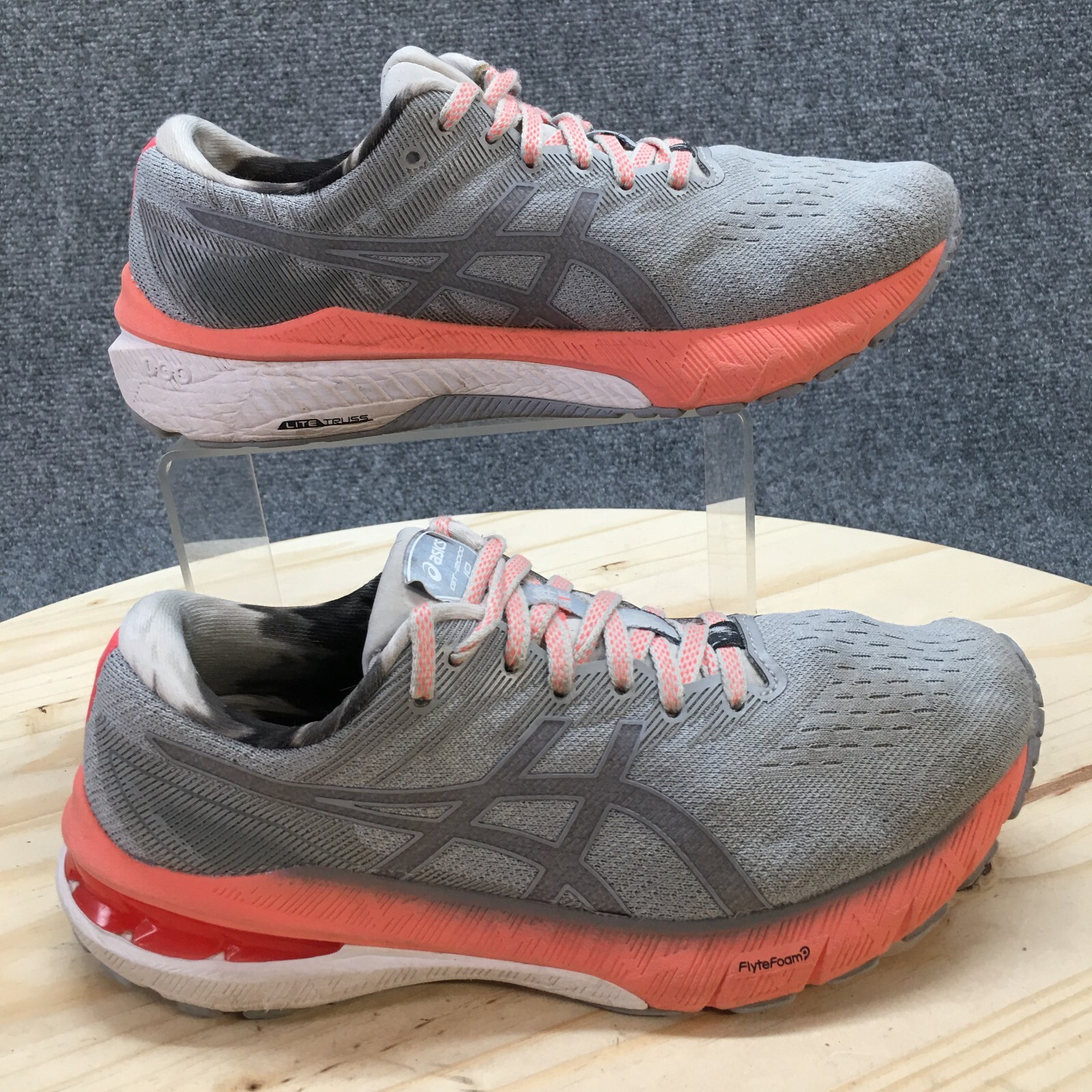 Asics Shoes Womens 7 GT-2000 10 Running Sneakers 1012B264 Gray Lace Up Low Top