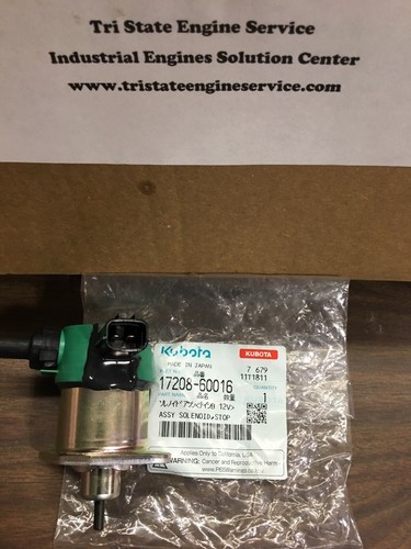 Genuine OEM Kubota Fuel Shut Off Solenoid 17208-60010 17208-60015 - Picture 3 of 3