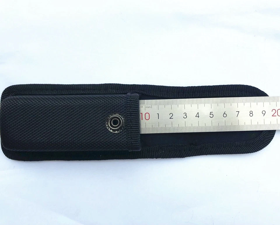 Funda de nailon de alta calidad plegable herramienta cuchillo soporte bolsa estuche con lazo para cinturón Foto 3 de 4