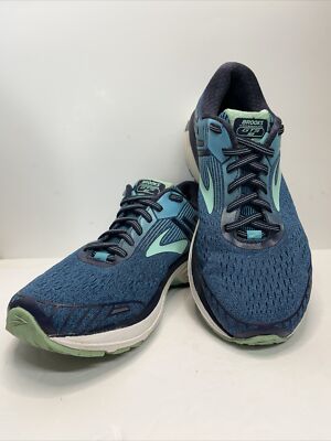 Brooks Womens Adrenaline GTS 18 1202681B495 Blue Running Shoes Sneakers Sz  B
