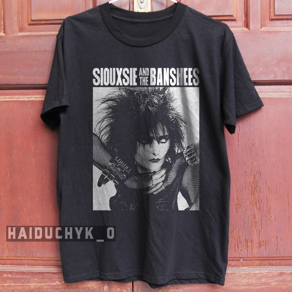 SIOUXSIE AND THE BANSHEES Rock Band Unisex Black T-shirt Size S-5XL