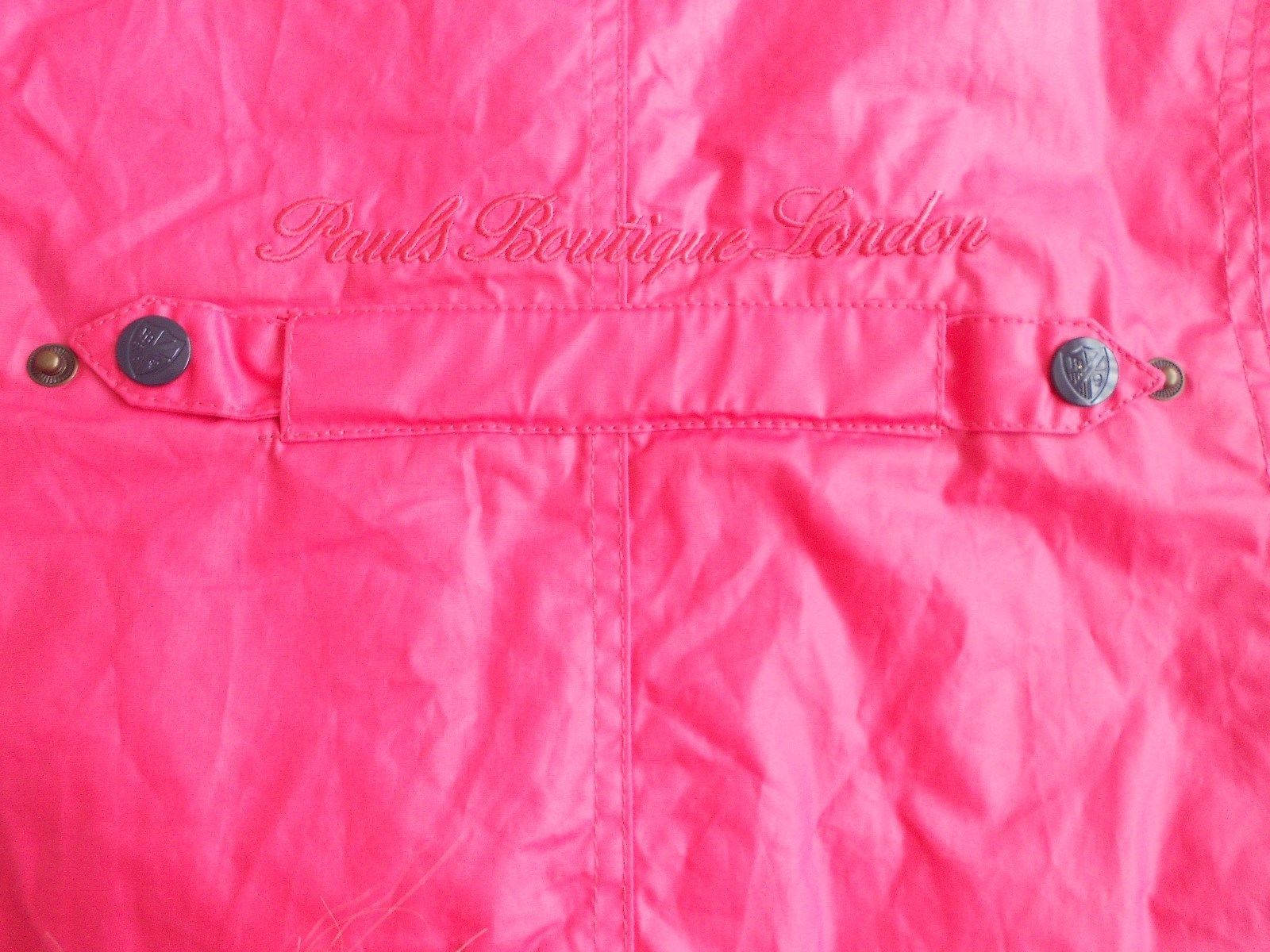 Pauls Boutique Waxed Hunter Jacket Coat BLACK or CORAL PINK Brand New