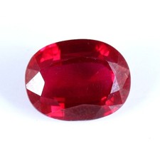 Loose Gemstone 16.25 Ct Certified Natural Oval Beryl Bixbite Red Emerald T13737