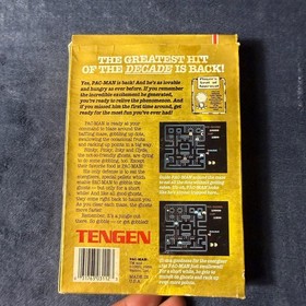 Pac-Man Tengen Version for Nintendo Entertainment System (NES) black cartridge