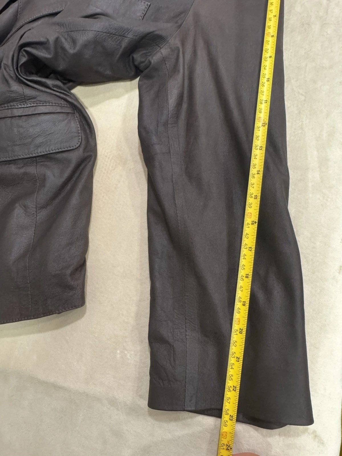 REMY 2-Button Leather Sport Coat Size: 42 MRSP: $1695 Made in USA - product detail image 11