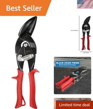 Kush'N-Power Left Cut Aviation Snips - Offset Design for Precise Cuts, USA Made