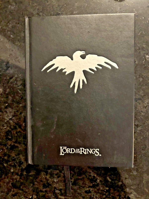 Tolkien Lord of the Rings Blank Black Hardback Journal Cedco Publishing 2002