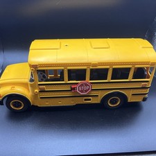 Playmobil Yellow School Bus 5940 Lights Tested  Working 2011 EUC BUS ONLY