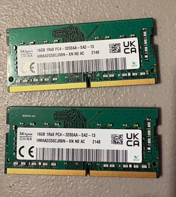 SK hynix 16GB PC4-25600 DDR4-3200 Memory **2 MODULES, 32GB TOTAL