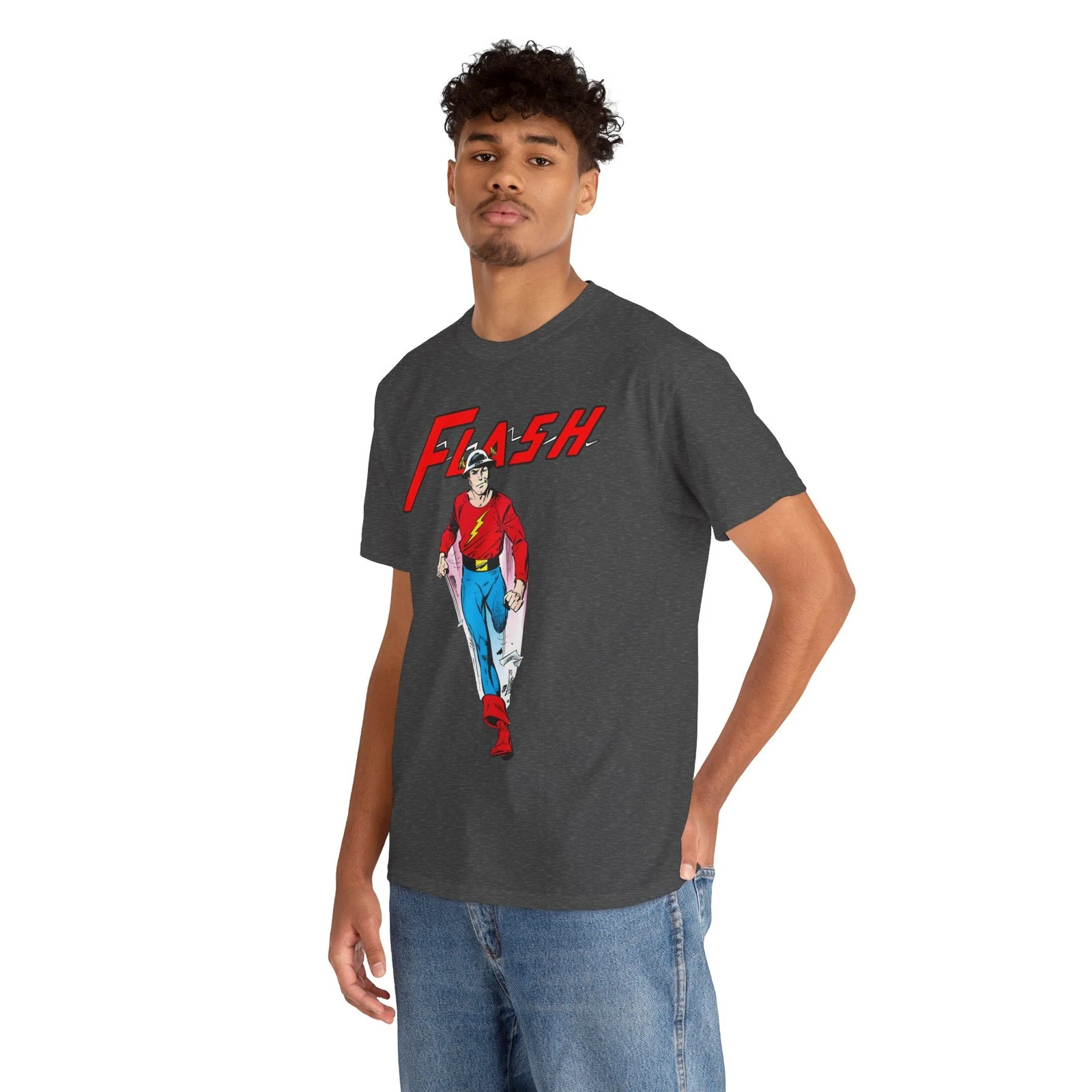 Golden Age Flash T-Shirt - John Byrne Art - DC Comics - Jay Garrick - JSA