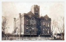 Shawneetown Illinois Public School c1910 RPPC Photo Postcard COPY