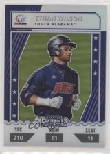 2021 Panini Elite Extra Edition College Tickets Optic Holo Ethan Wilson 0c2