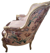 Original MEYER GUNTHER Martini French Louis XV Floral Bergere Chair MCM PRETTY!