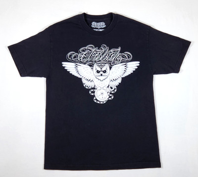 Vintage Style Tribal Gear Graphic Tee Men s Large Black Streetwear Shirt