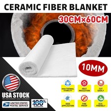 Ceramic Fiber Insulation , 11"x23" Universal Fireproof Insulation Blanket