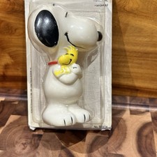 Vintage Snoopy  Woodstock Baby Squeeze Toy 1990s Peanuts New Sealed Danara