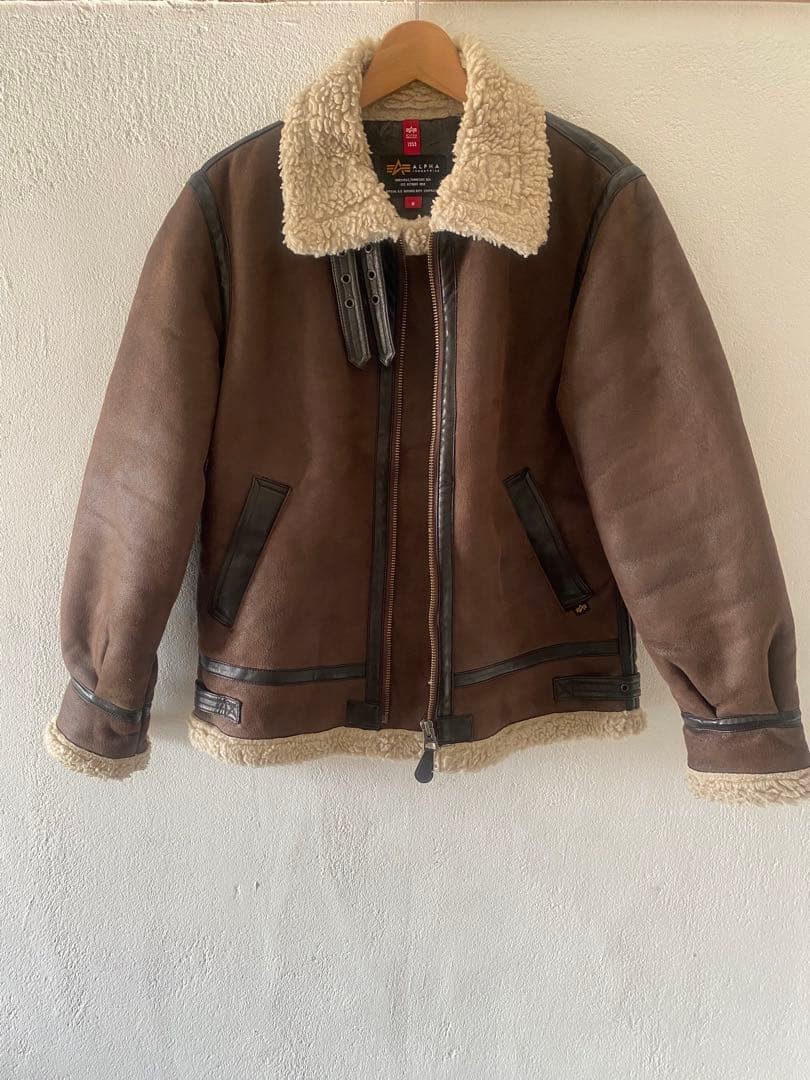 Alpha B3 Flight Jacket Shearling M - image 3