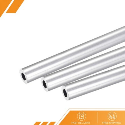 3pcs - 6063 Aluminum Round Tube 11mm OD 6mm Inner Dia 250mm Length Pipe Tubing