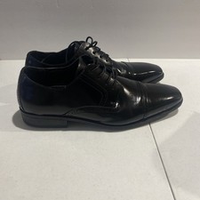 Men's Dress Shoes Leather Cap Toe Lace Up Oxfords Bussiness Shoes 13M Slip Resis