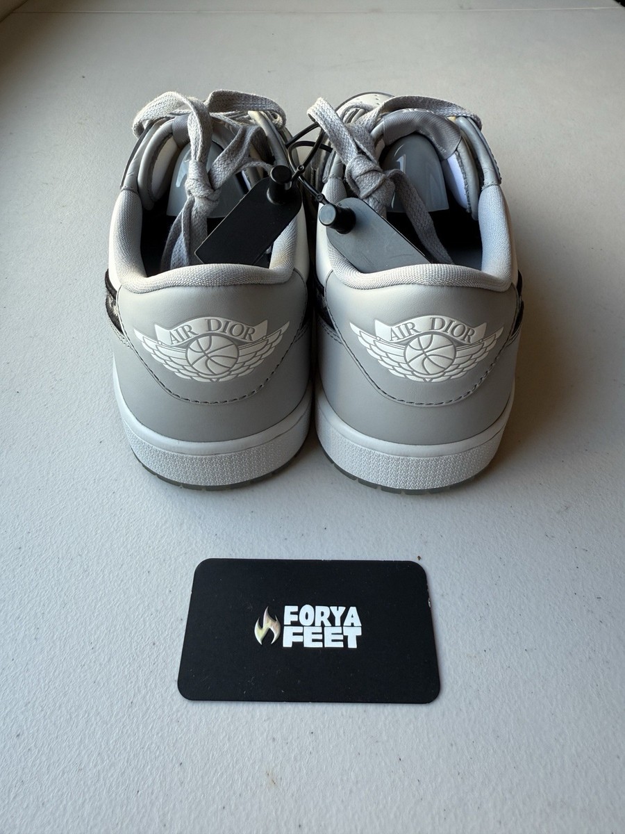 Size 13 - Dior x Air Jordan 1 Low Gray for sale online | eBay