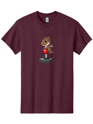 Dragon-Joystick-4 Mens Graphic Tee, 100% Cotton, Casual Summer Wear