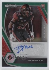 2021 Panini Prizm Draft Picks Green Darren Hall #DPA-DHA Auto jc3
