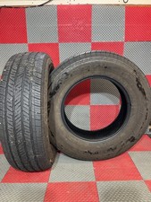 2x Used 25570 R18 Bridgestone Dueler Ht Tires 7-832 Tread 2557018
