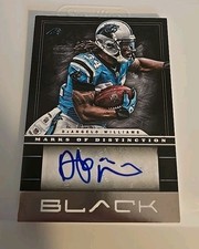 2012 Black Marks of Distinction DeAngelo Williams autograph auto 32/34 ** READ