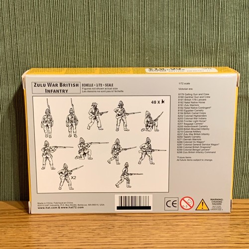 HäT, Zulu War British Infantry, 8237, 1:72 Scale, Model Kit, NIB - Picture 4 of 6