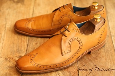 Barker hellbraune Leder Derby Brogue Schuhe UK 10 F US 11 EU 44