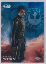 2025 Topps Chrome Sapphire Star Wars SABINE WREN 160