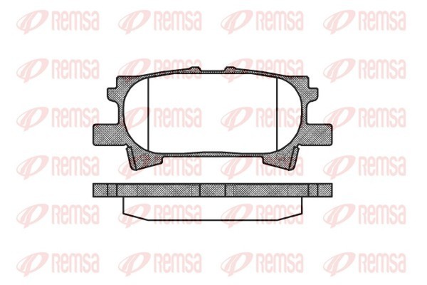Remsa Bremsbelagsatz Scheibenbremse 1040.00 FüR Lexus RX 300 MCU35_ MCU35R 350-image