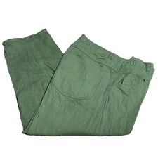 Le Jean De Marithe Francois Girbaud Mens 40x29 Baggy Green Denim Vintage