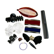 Womens Hair Accessories Velvet French Barrette Bar Bows Jaw Clips Combs Bulk Lot