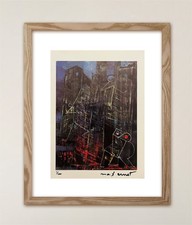 Max Ernst, Original Signed Print with COA and $3,500 Appraisal.-