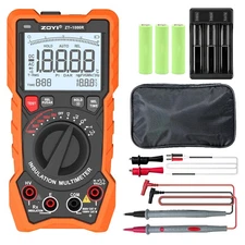 ZT-1000R 2-In-1 Megohmmeter 1000V with DAR & Digital Multimeter, Insulation Resi