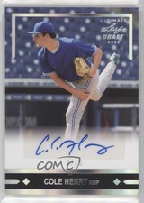 2020 Leaf Ultimate Draft Silver Spectrum 4/15 Cole Henry #GLR-CH1 Auto 00c9