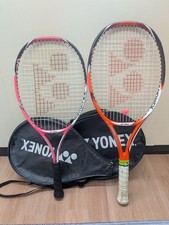 YONEX VCORE Hard Tennis Racket Set Pink Orange Used w/ Case From Japan