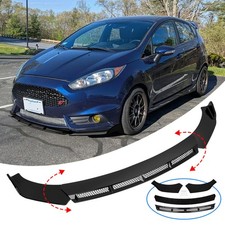 For Ford Fiesta St Mk5 6 Mk7 Gloss Black Front Bumper Lip Splitter Chin Spoiler