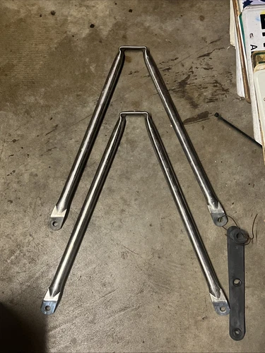 Ford truck bronco f150 f250 f350 camper towing mirror stainless lower bracket