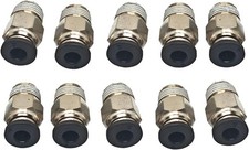10PCS Premium PC4-M10 Pneumatic Quick Connector Fittings, Bowden Tube Coupler