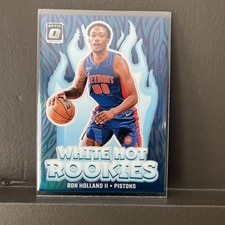 Ron Holland II #1 White Hot Rookies Optic 2024-25 Detroit Pistons