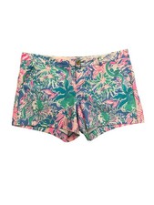 Lilly Pulitzer Callahan Stretch Shorts Mermaid Cove - Size 14