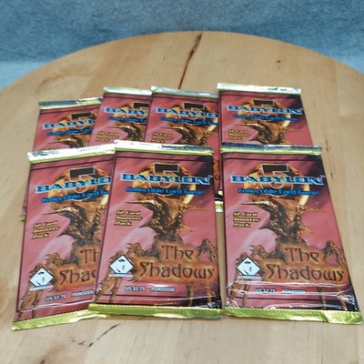 Lot of 7 Babylon 5 CCG The Shadows Booster Packs 1998 Precedence Sealed 12 Cards